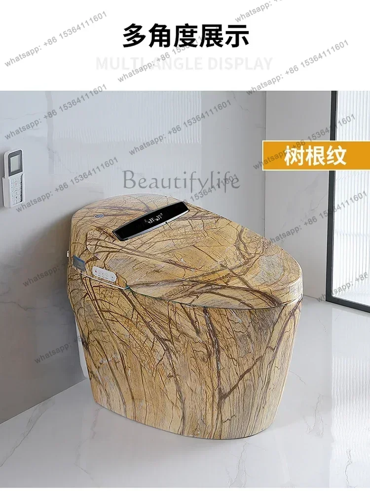 Color Smart Toilet Integrated Automatic No Water Pressure Limit Electric Voice Toilet