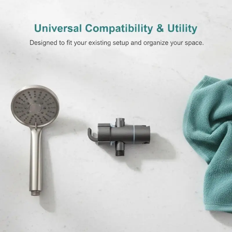 Universal Shower Head Holder, Handheld Shower Head Holder Attachment For Shower Chair, Shower Head Holder Adjustable