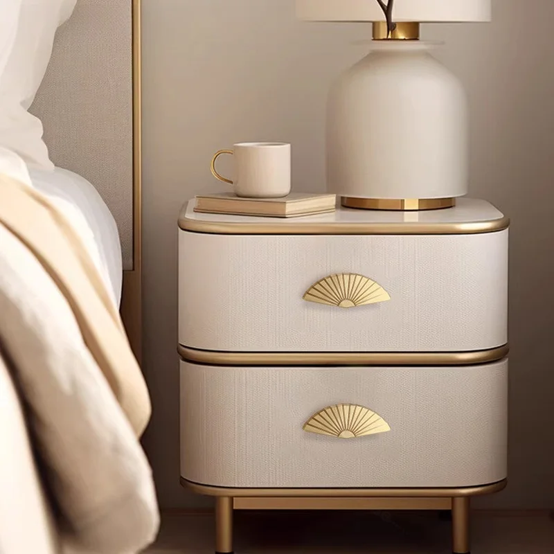 Modern Fan Shape Cabinet Pulls, Space Aluminum Gold Drawer Handles for Closet, Wardrobe & Cupboard Furniture