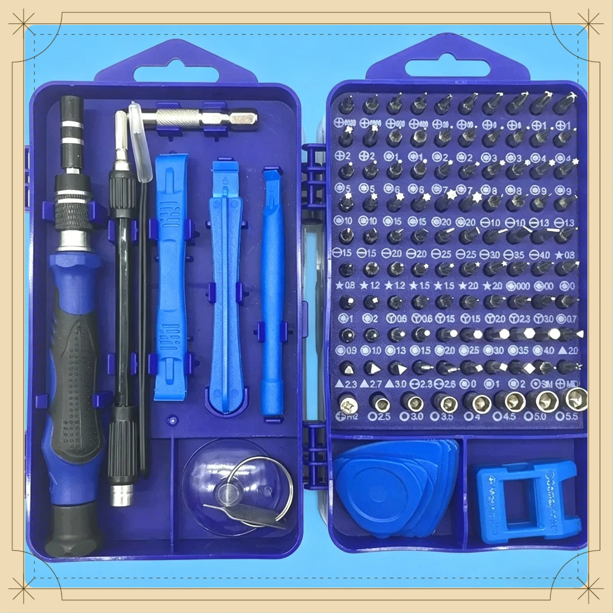 

Household Electronic Repair Toolkit 115-in-1 Precision Magnetic Screwdriver Combination Set