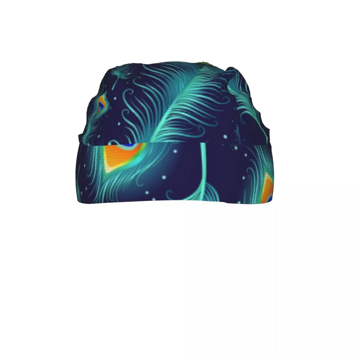 Peacock Feather Sport Running Hiking Sunscreen Hood Headwear Cycling Cap Quick Dry Pirate Hat