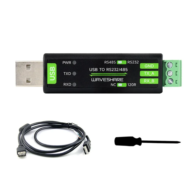 Waveshare USB To RS232/485 Serial Communication Converter FT232RNL For Mac Linux Android Win 11/10/8.1/8/7