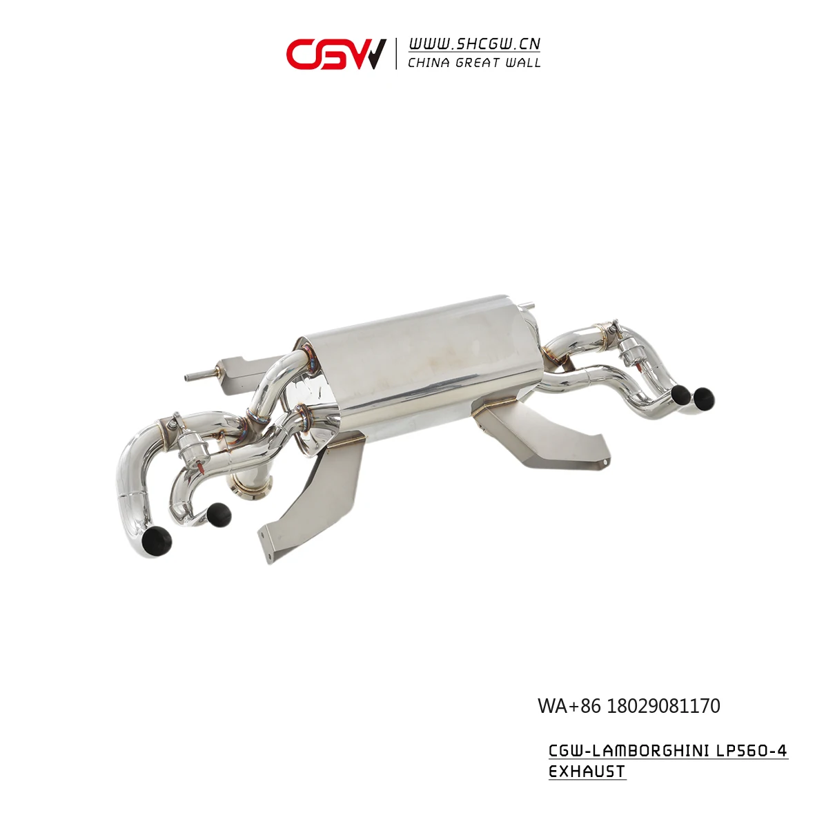 

Высокопроизводительный глушитель из нержавеющей стали с задней секцией Catback и клапаном управления для Gallardo LP550 560 5.2