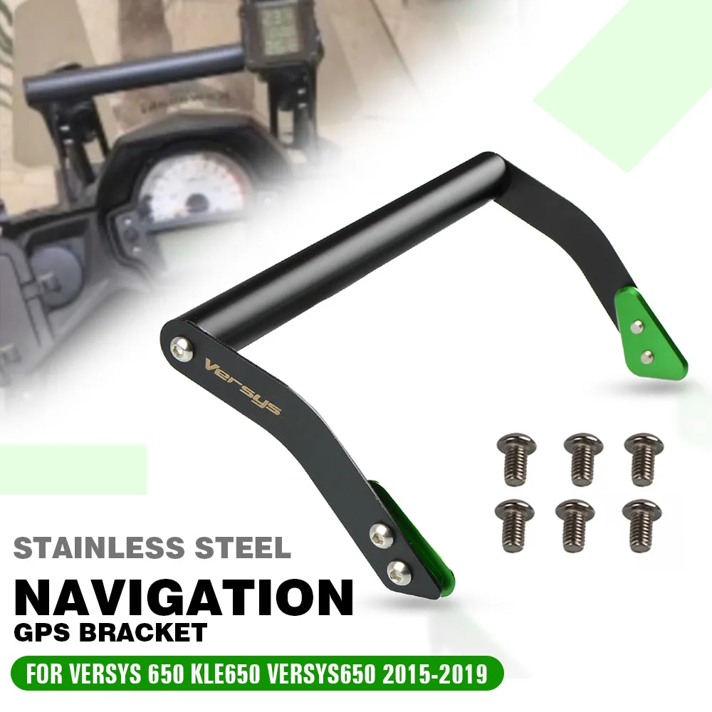 

Motorcycle For KAWASAKI Versys 650 KLE650 Versys650 2015 2016 2017 2018 2019 Phone Holder Stand GPS Navigation Plate Bracket