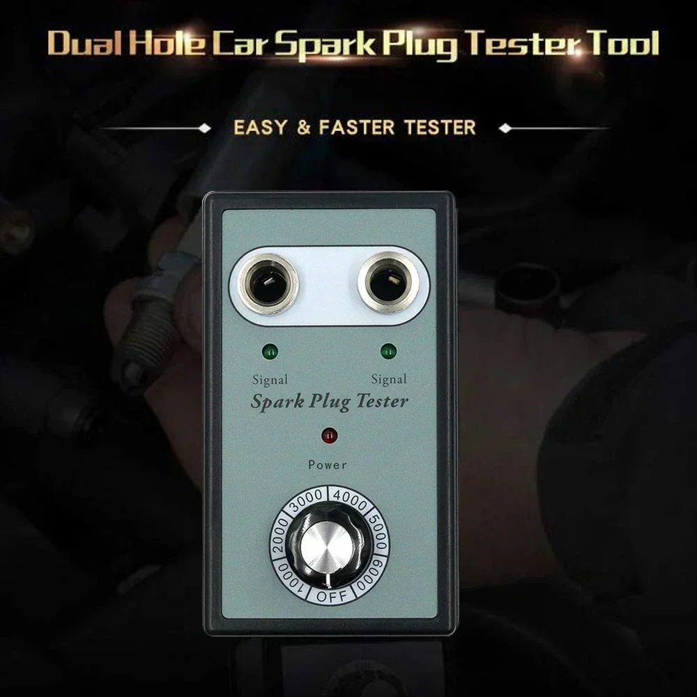 Tester Hole Analyzer Checker Plug Spark Sparkdetector Tool Detector Dual Plug Plug Lgnition Spark Tester Car Car Coil Diagnostic