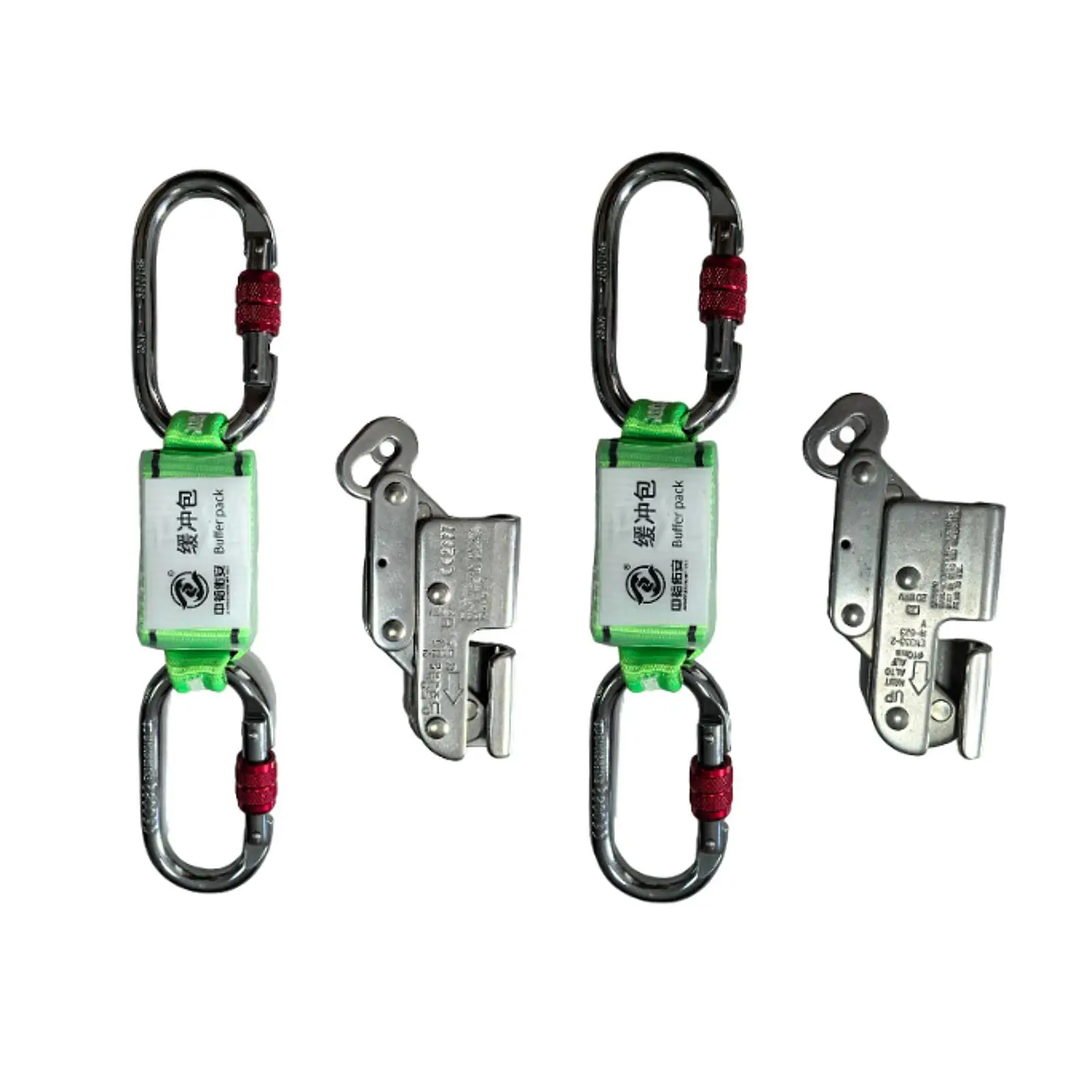 Climbing Fall Arrestor Set Rope Grab with Locks Self Locking Mechanism for High Altitude Activities