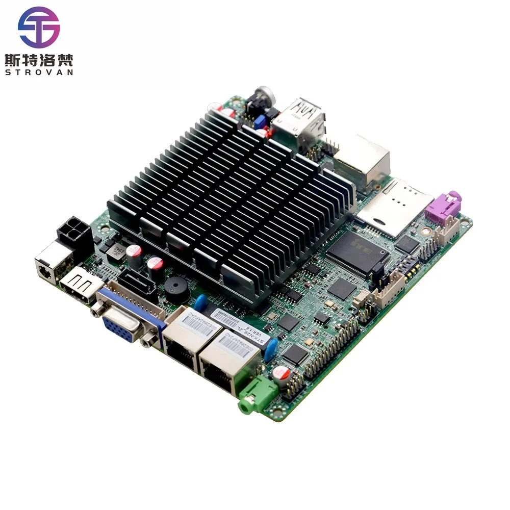 Nano ITX Industrial Motherboard  J1900 Quad Core 2 Gigabit LAN Fanless DDR3 MSATA VGA HD 12x12cm Mainboard for IoT Gateways