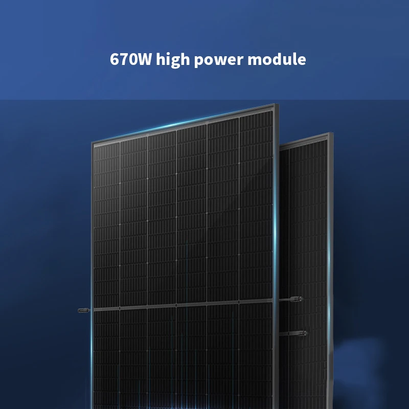 Hot Selling Solar Panel  N-type Mono Panel Solar 570w 580w 590w 600w 670w Solar Power Panel