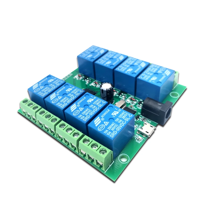 LCUS-8 Type Eight Channel USB Relay Module Intelligent Control Switch