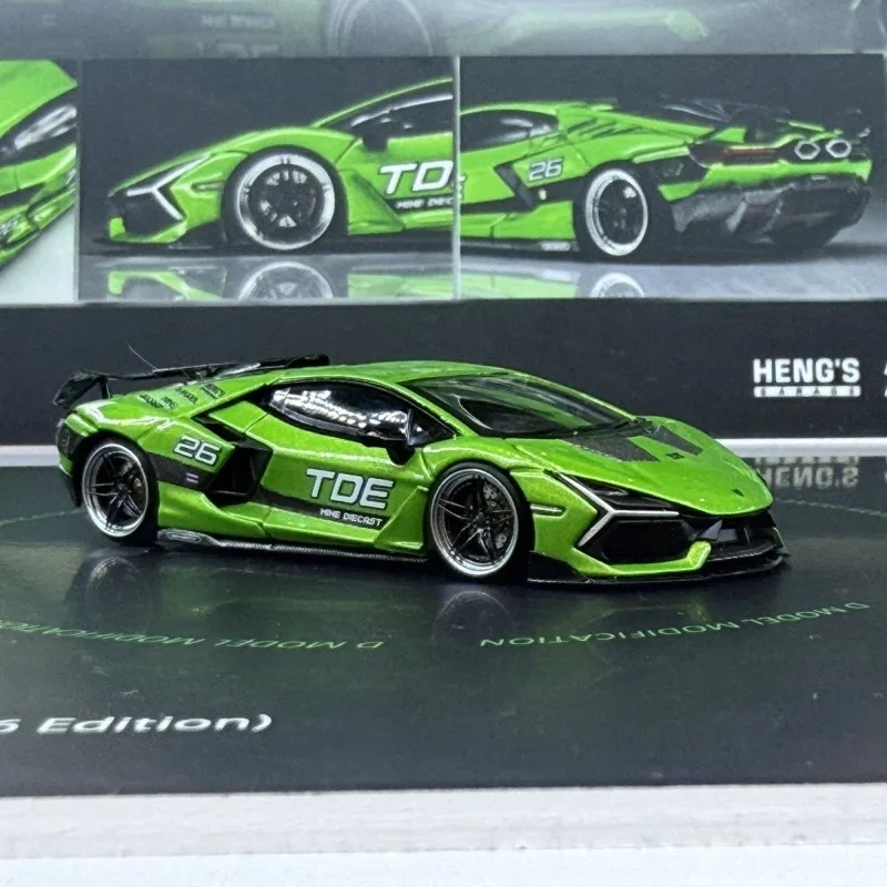 D Model 1/64 Revuelto 2026 TDE Verde Selvans Alloy Motor Vehicle