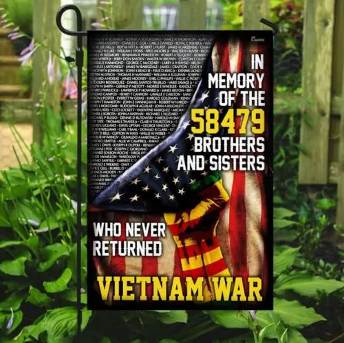 I Will Never Forget Vietnam Veteran Flag, Garden Flag, House Flag Double Sided,