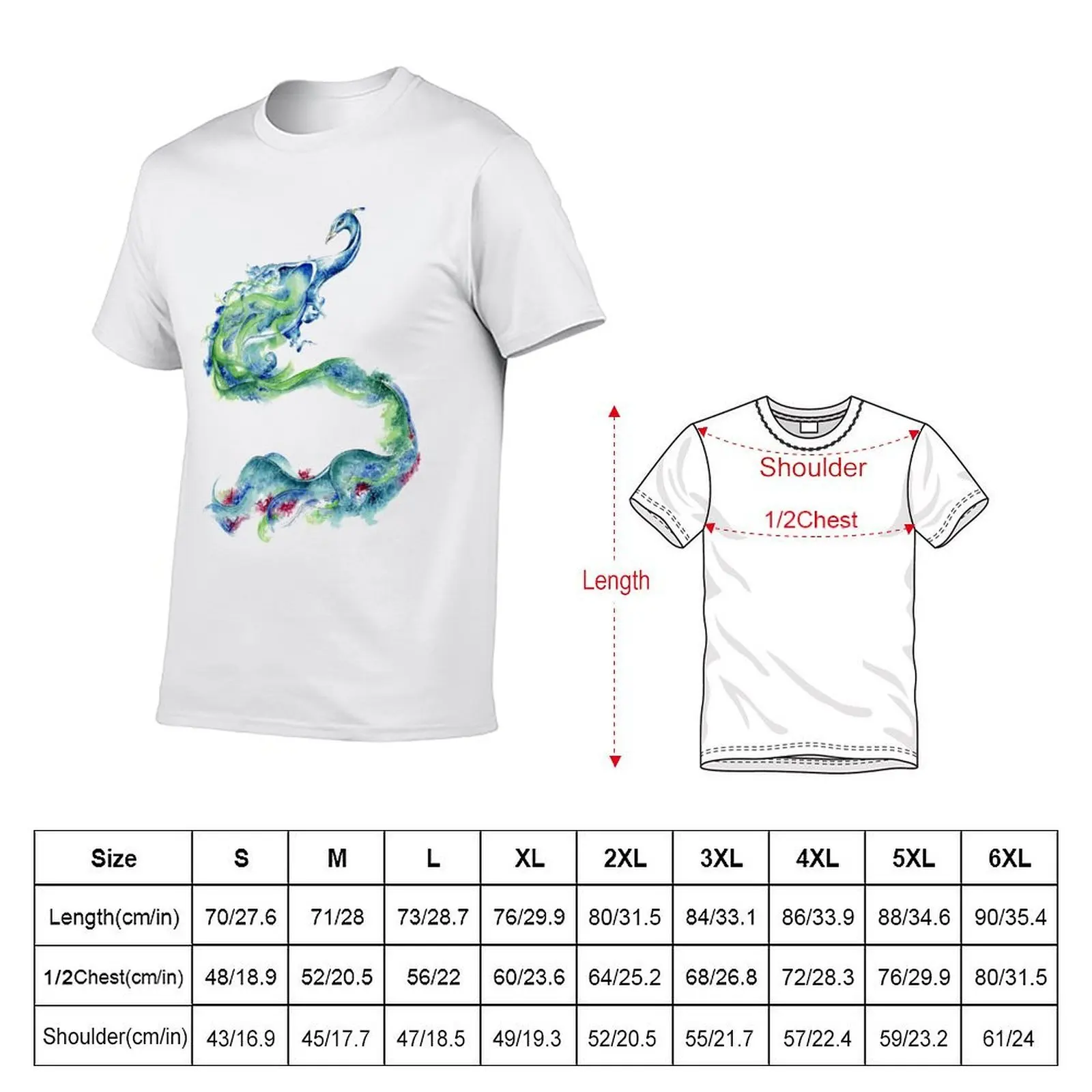 Peacock Spirit T-Shirt cotton t shirts man 100% t shirts for man cotton funny funny t shirts man T-shirt