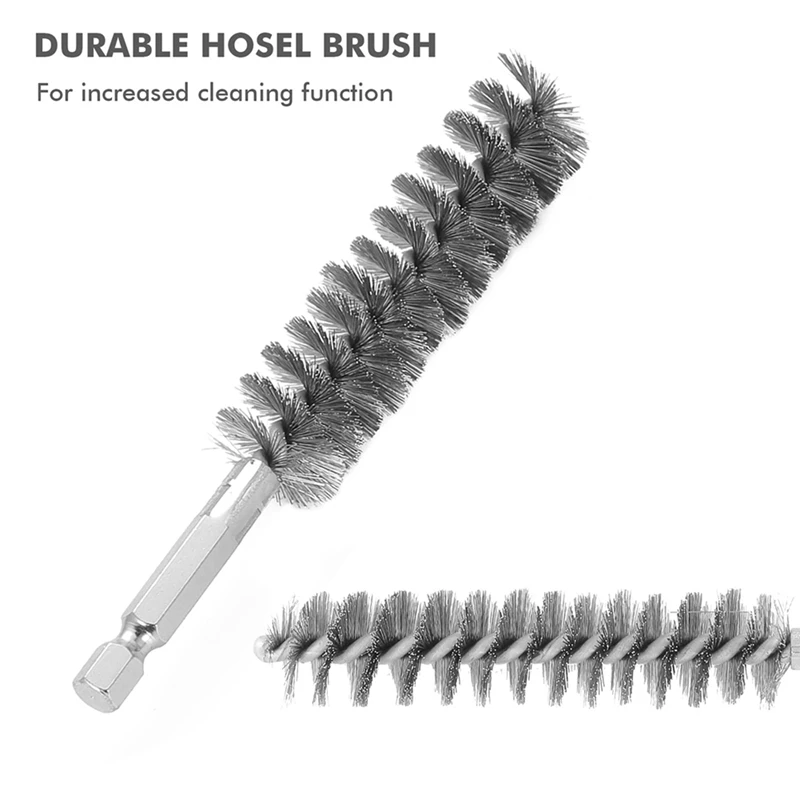 Petite brosse métallique en acier inoxydable, ensemble de brosses métalliques pour perceuse, livres et livres, différents types, 18 pièces