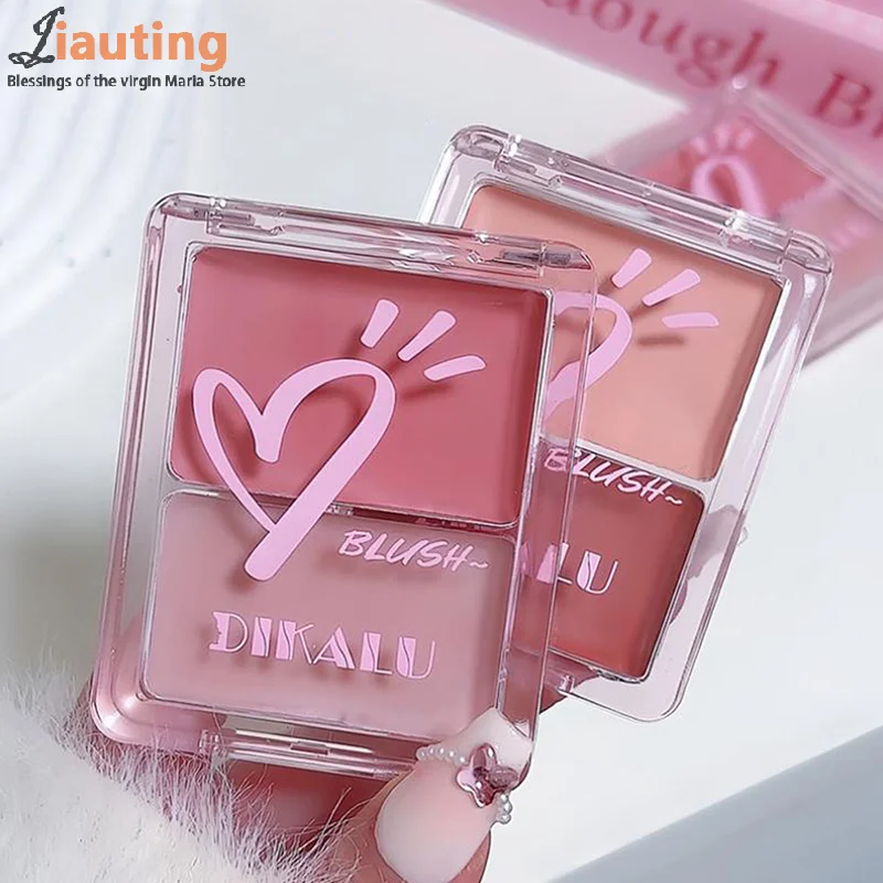 Dikalu água luz blush creme de longa duração à prova dwaterproof água bochecha matiz rosto contorno maquiagem leite chá cor hidratante