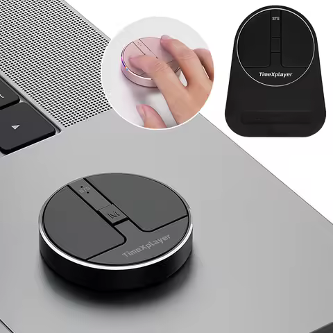 Wireless Mouse 3 Mode BT 5.2/2.4G/USB Mini Capacitive Mouse Cordless Mice 3 Adjustable DPI Rechargeable with USB Receiver for PC