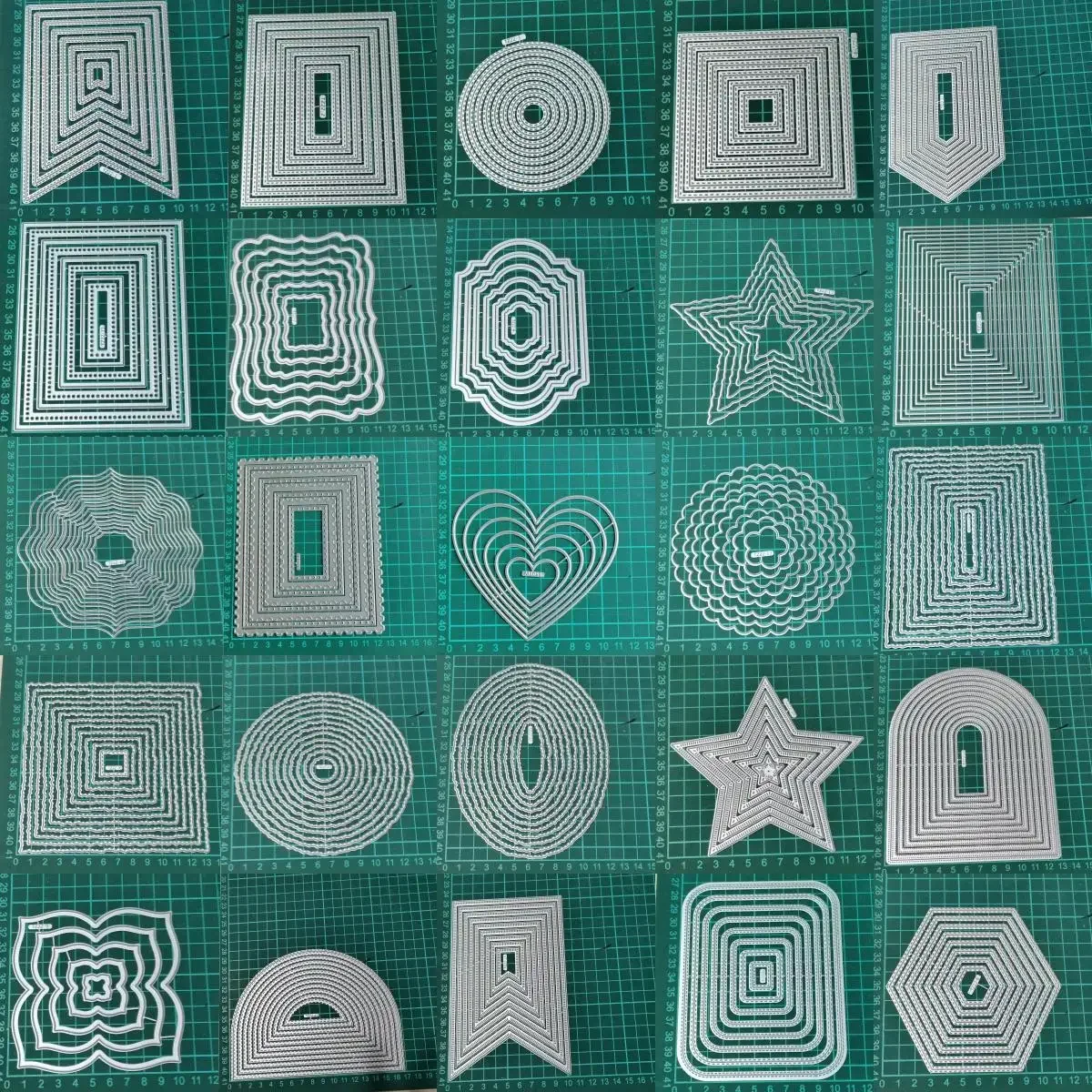 

Rectangular Star lrregular Shape 2023 New Metal Cutting Dies Scrapbook Diary Decoration Embossing Cut Template DIY Make Card