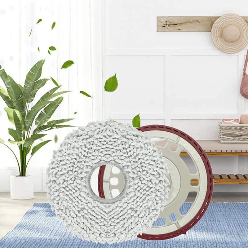 4 Pcs Rag And Mop Holder For Ecovacs T30S/T30 Pro Robot Vacuum Mop Board Cleaner Mop Kit