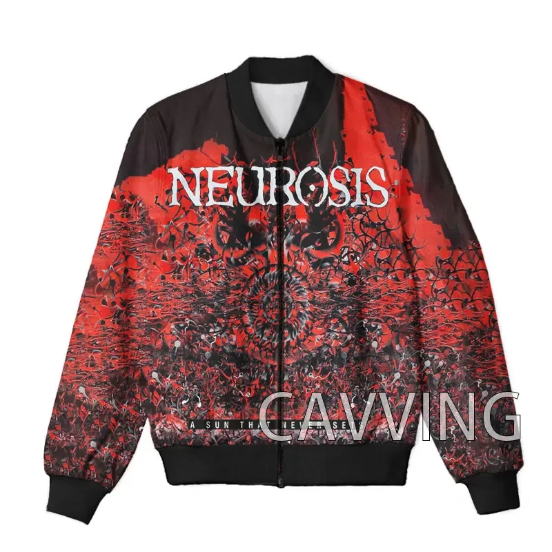 

CAVVING 3D Printed Neurosis Rock Zipper Bomber Jackets Men Overcoat Mens Coat Zip Up Jackets for Women/Men