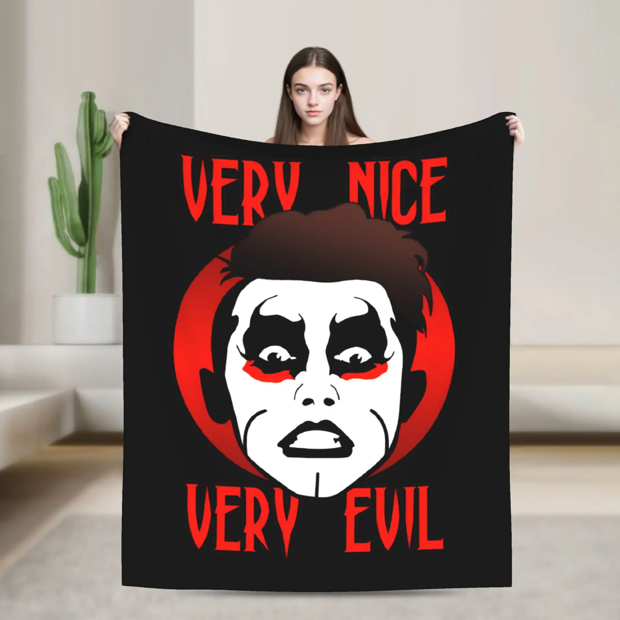 

Пледы Very Evil Danhausen Wrestler, фланелевые, декоративные, портативные, мягкие, для дома, спальни, покрывало на кровать