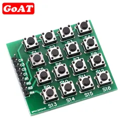 8pin 4x4 4*4 Matrix 16 Keys Button Keypad Keyboard Breadboard Module MCU for arduino Diy Kit