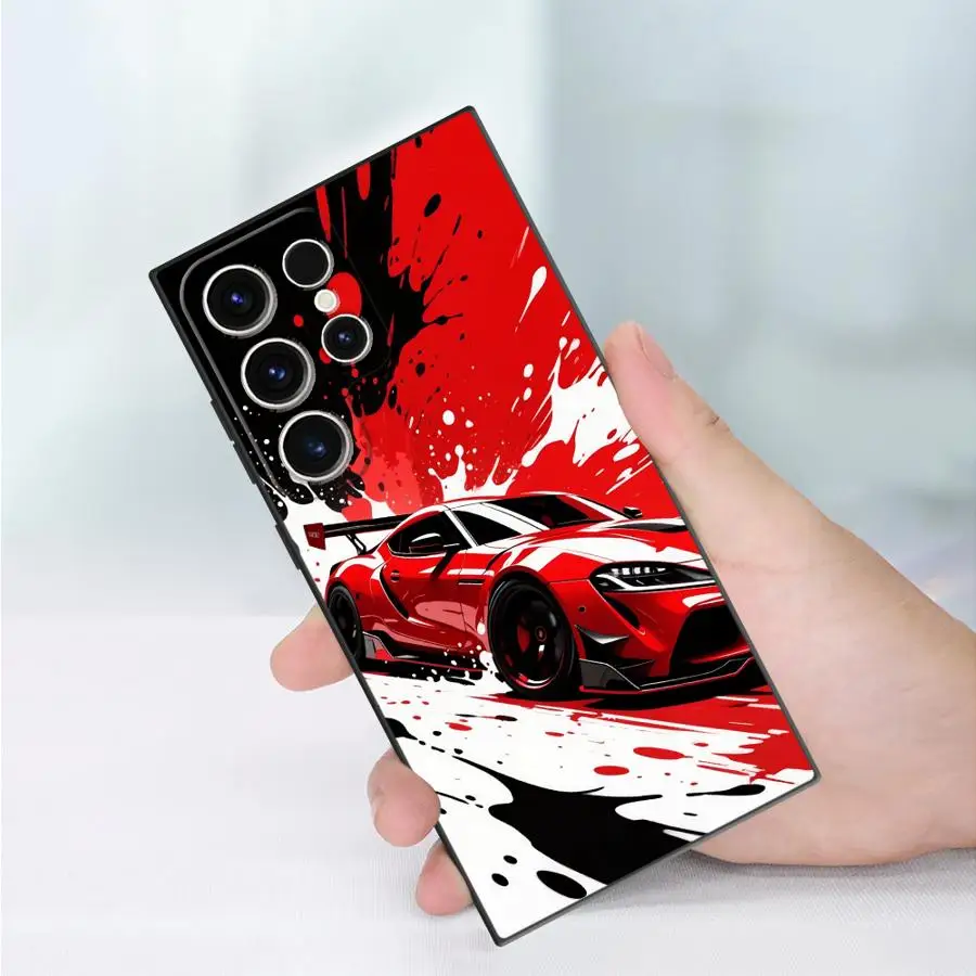 Case for Samsung Galaxy S26 Ultra S25 Plus S20 FE Note 20 10 S21 S22 S24 S23 Phone Cover JDM Sport Car view 6