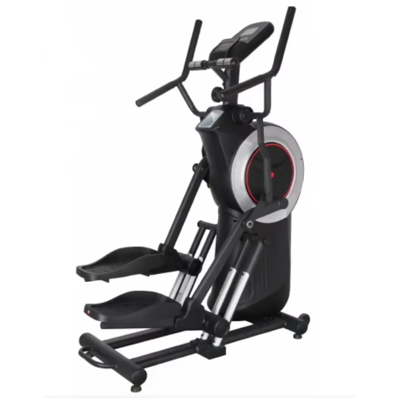 

Foldable Body Building Fitness Equipment, Magnetic Stand-Up Stationary Elliptical Cross Trainer Bike