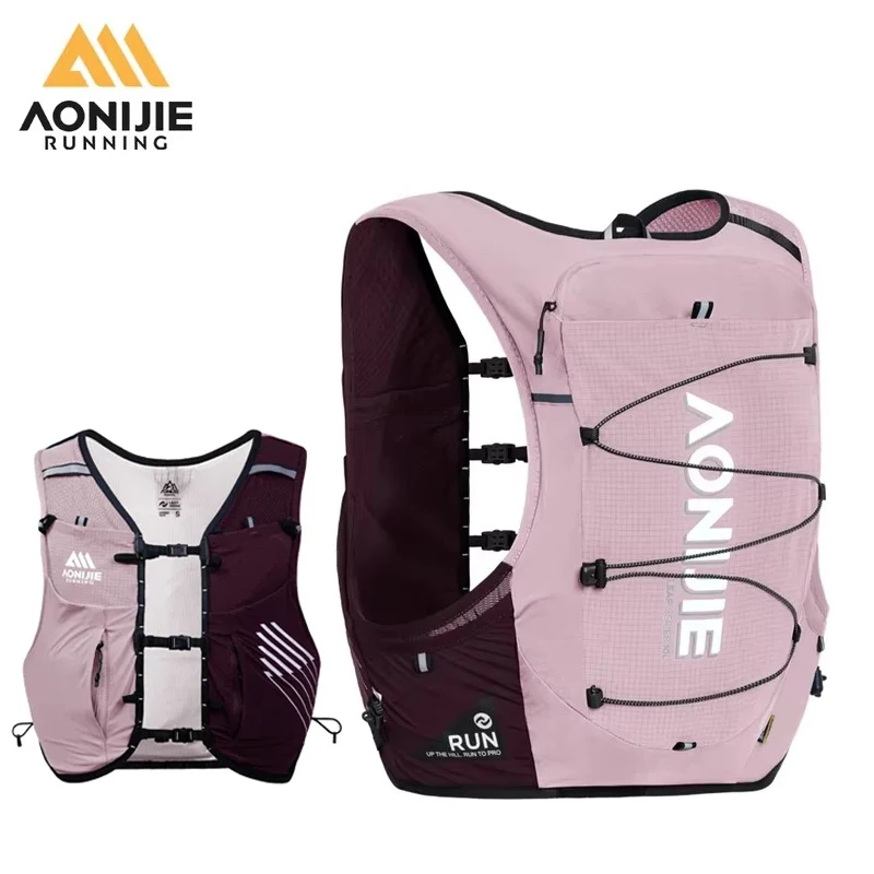 AONIJIE Trail Runing-mochila con chaleco de hidratación, bolsa deportiva de 10L, paquete de hidratación ligero, mochila para escalada y senderismo,