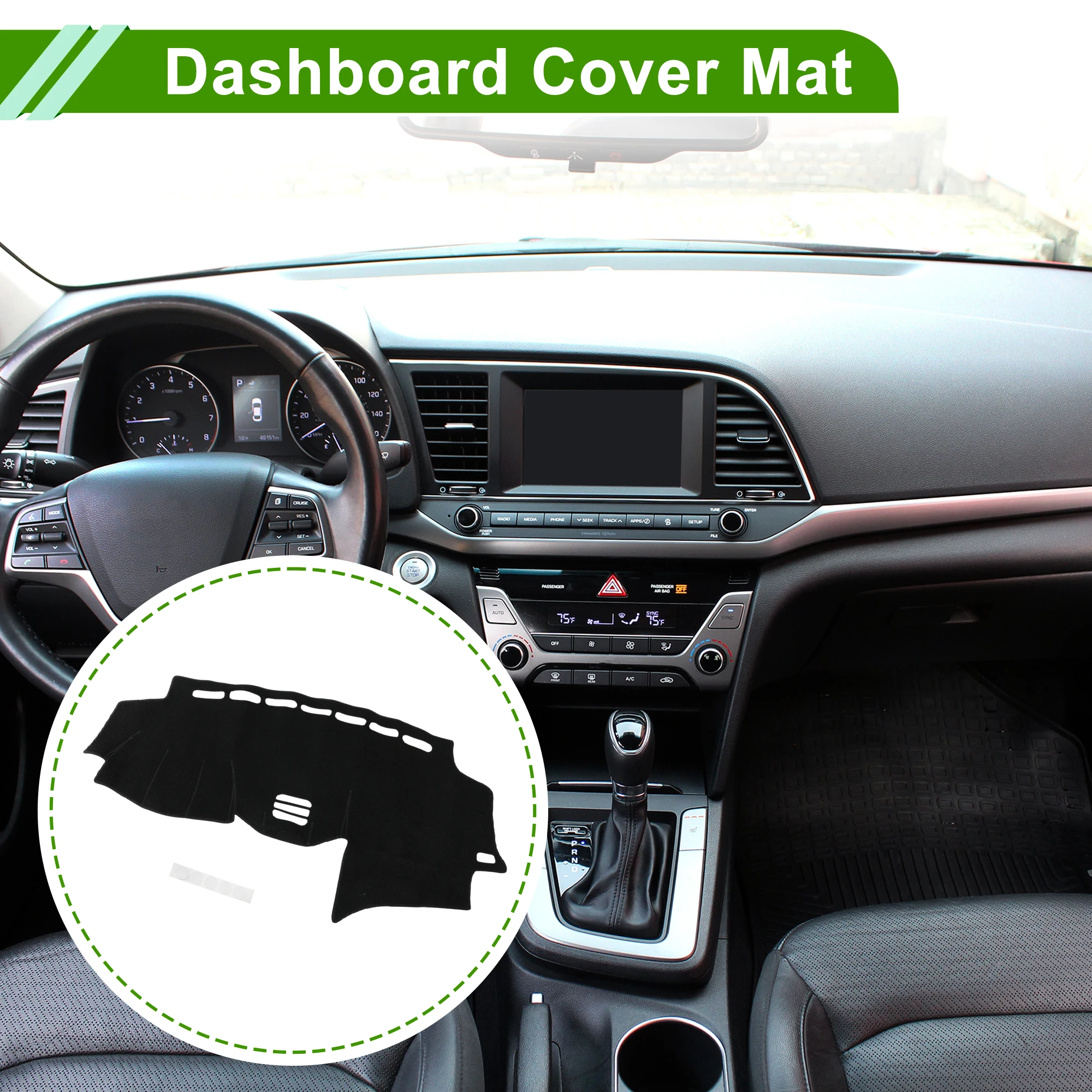 UXCELL Dash Cover for Lexus Rx330 2004-2006 No Dash Cover Mat Black 1 Pcs