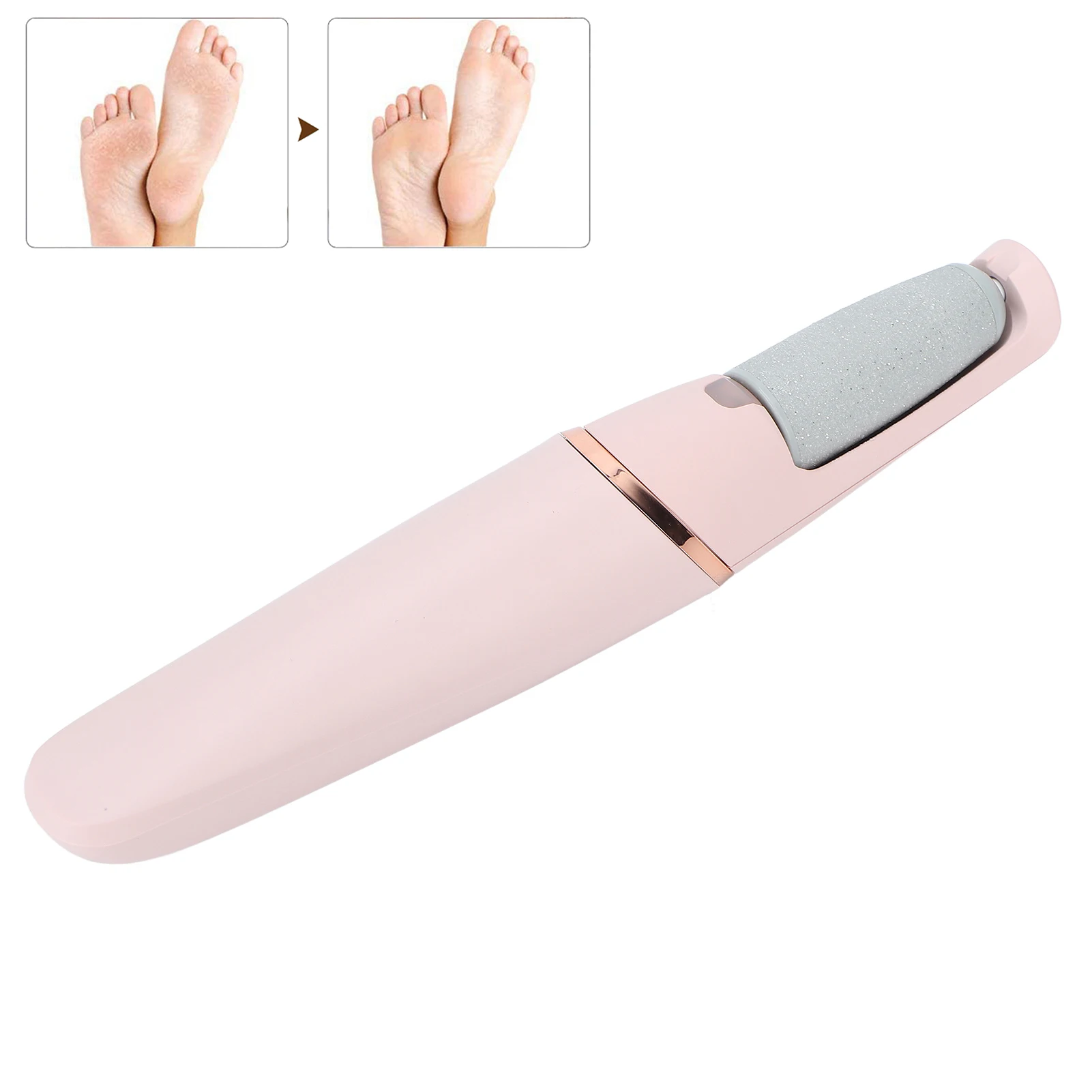 

Electric Foot Callus Remover: Replaceable Grinding Head Quiet Ergonomic Handle - Two-Speed Adjustment Electronic Foot File for