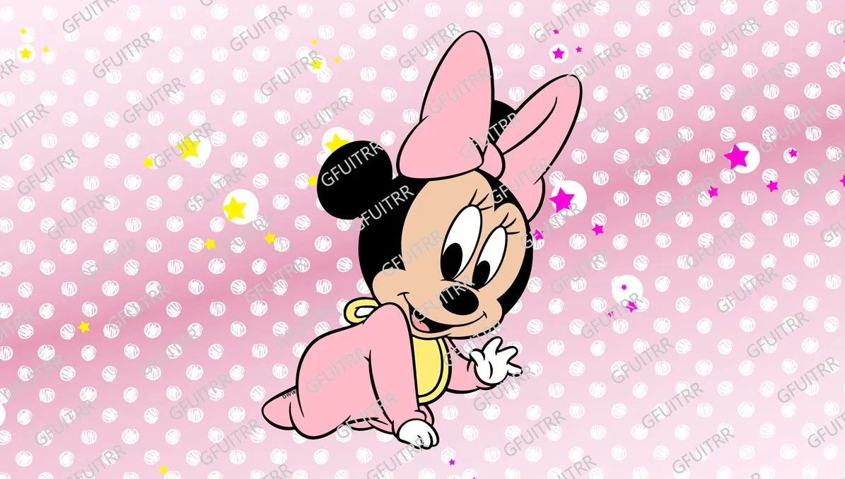 Disney Minnie Mouse สีชมพูฉากหลังเด็กผู้หญิงวันเกิดเจ้าหญิงวันเกิดวงกลมกระบอกตกแต่ง Prop