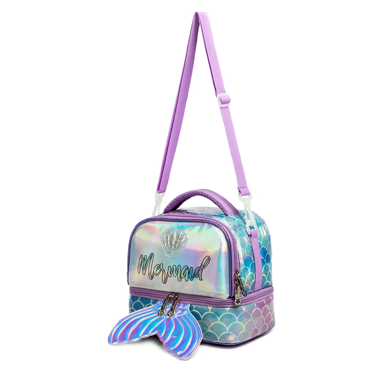 Mermaid Lunch Box for Girls 5-12 Bento Box for Kids with Ice Pack Lunch Box with Stainless Steel Water Bottle