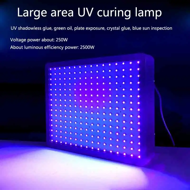 2500W 395nm 405nm 365nm Groot Gebied UV Ultraviolet Uithardende Oliedruk Inkt Schaduwloze Lijm Groene Olie Anti-Verf Inkt Uitharding Lamp