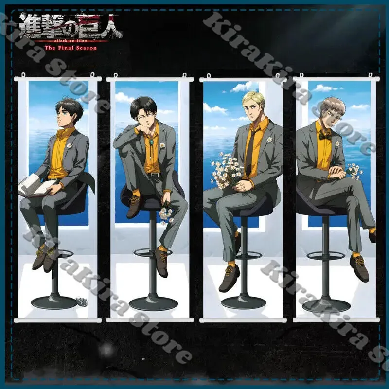 タイタンエレンイェーガーポスター写真壁画ジャンカースタインアニメ背景装飾リヴァイアッカーマンアーウィンスミス