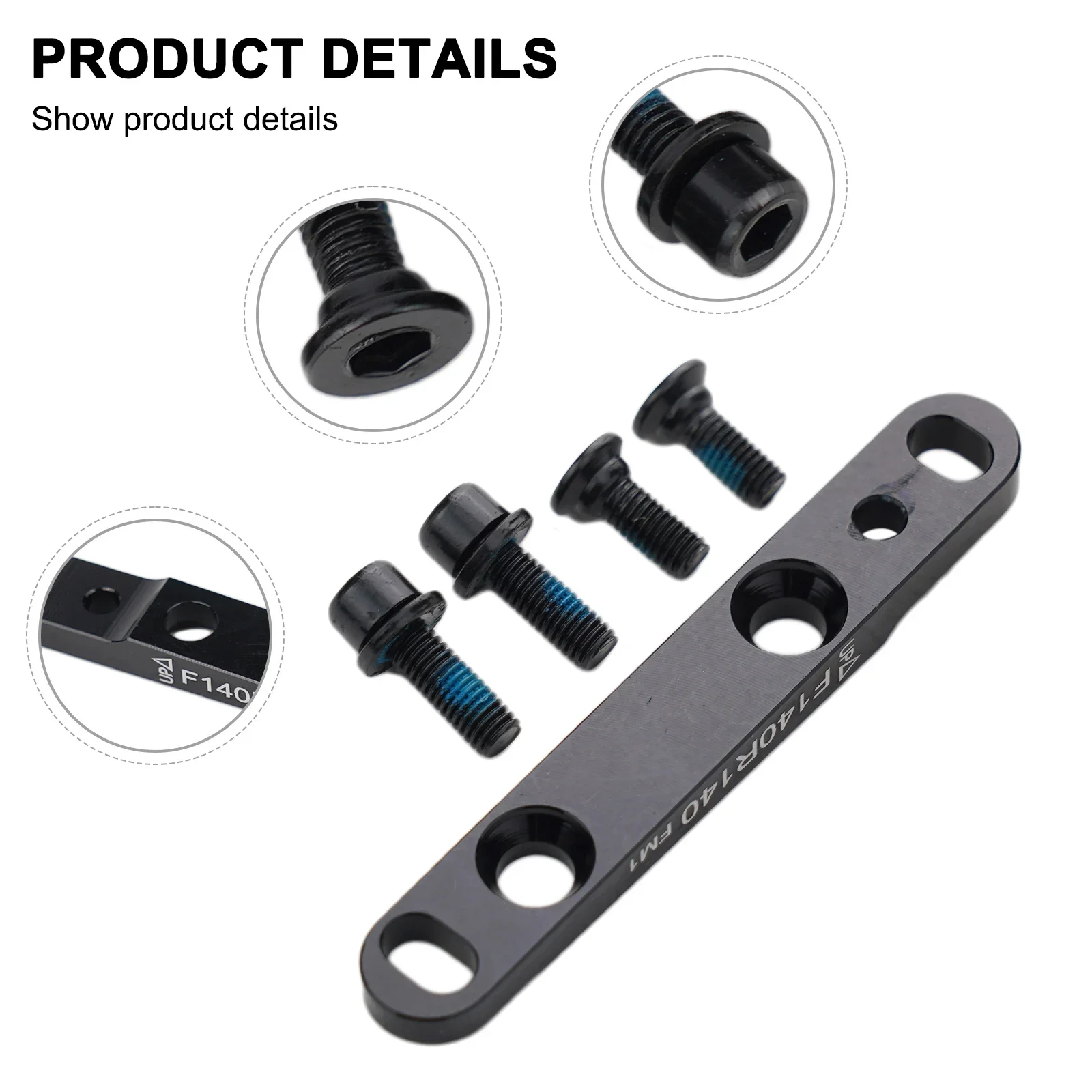 Bicycle Flat Mount Disc Brake Adapter Front 140mm 160mm FM Calliper Road Bike Disc Brake Adapter Accessories