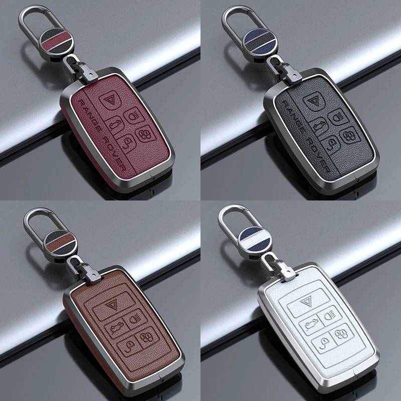 

Car Key Cover Zinc Alloy Key Case For Land Rover Range Rover Sport Velar Evoque Freelander2 Discovery Jaguar XF XJ XJL XE