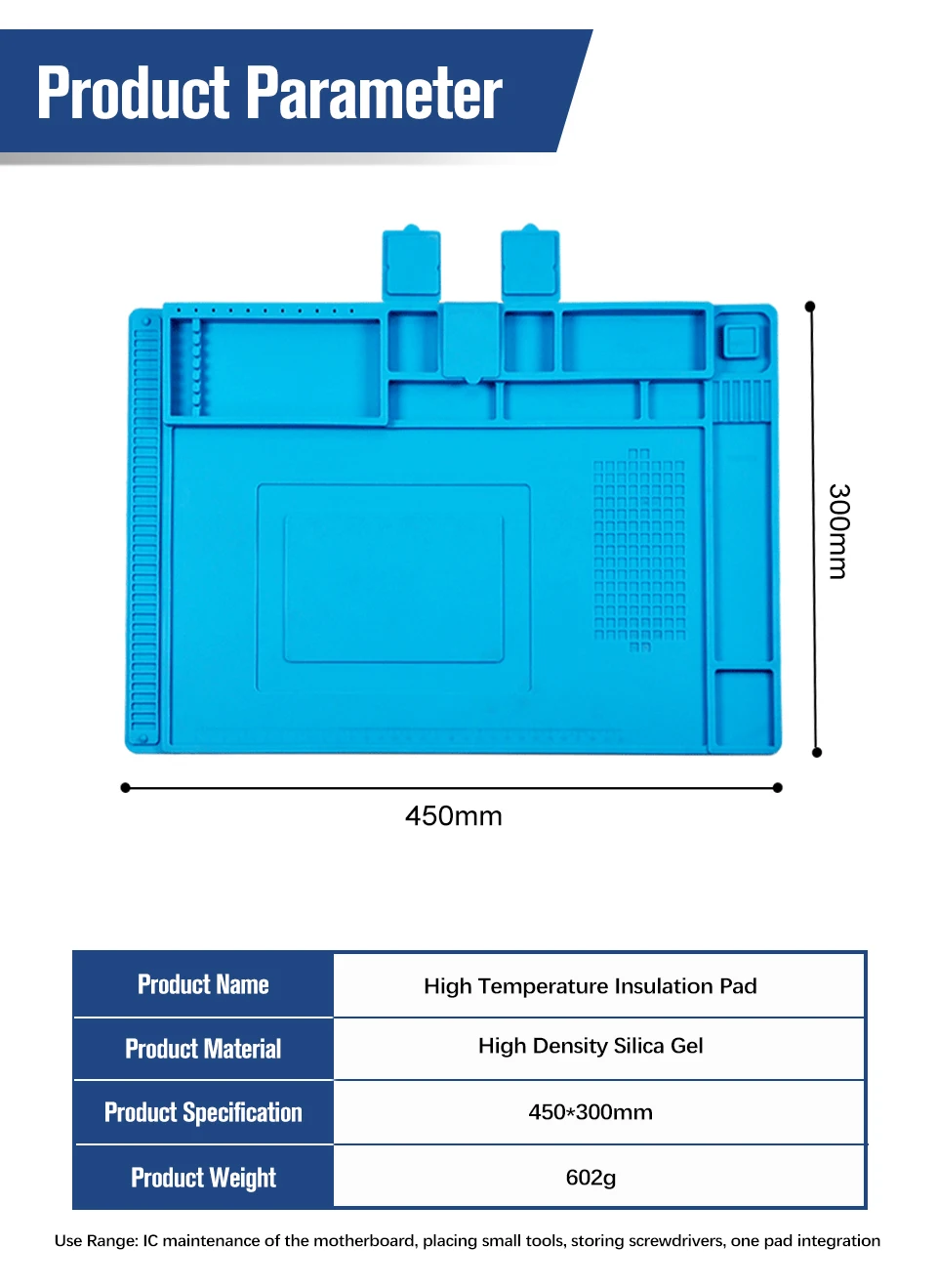 Heat Insulation Repair Pad Soldering Work Station Mat Silicon Welding Soldering Maintenance Platform