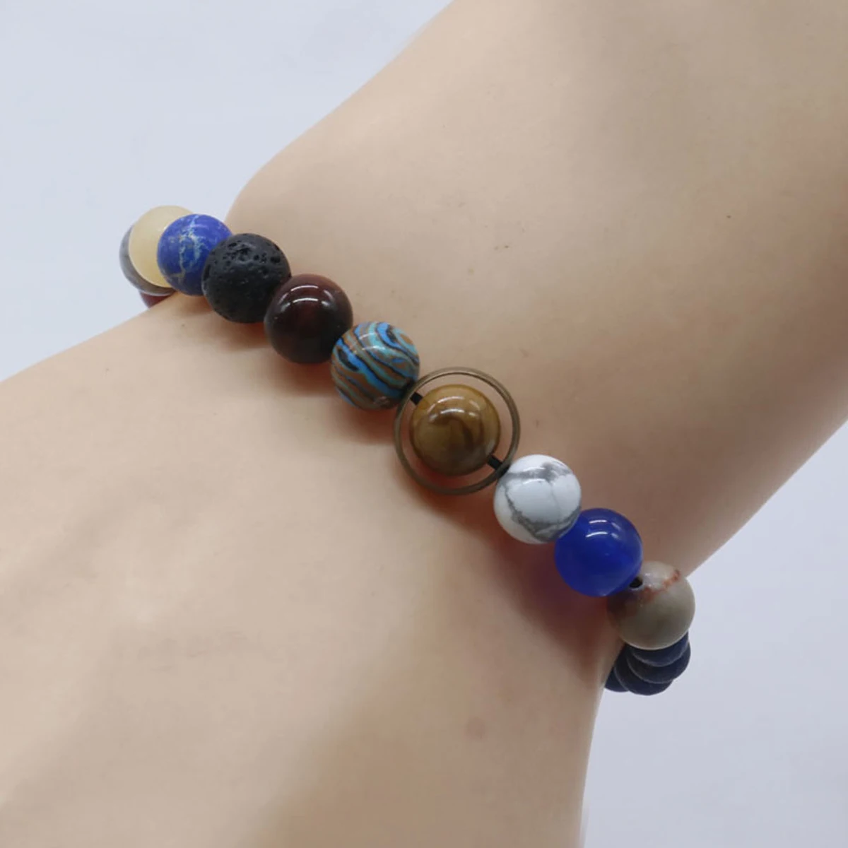 1 Pcs Hot Selling Cosmic Solar System Bracelet Eight Planets Couple Friend Sky Bracelet Jewelry Handmade Accessories Gifts