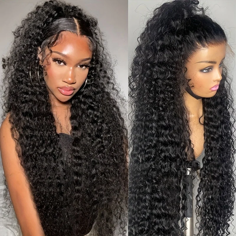 30 32 34 Inch 13x4 13x6 Lace Frontal Wig Deep Wave Frontal Wig Deep Wave Lace Wigs For Women Human Hair 5x5 Lace Closure Wig