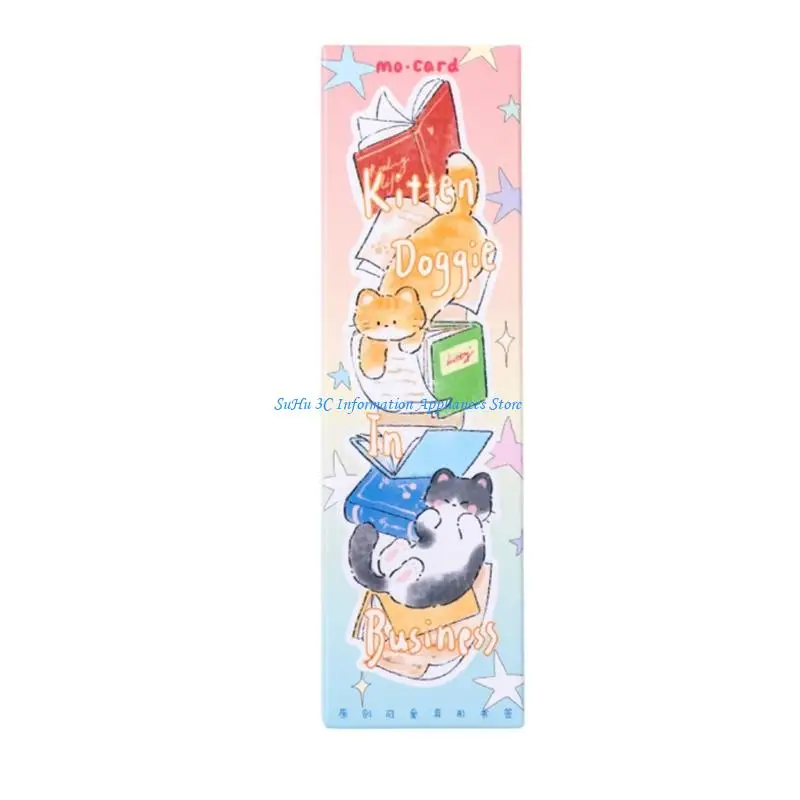 

30Pcs Kitten Puppy Art Illustrations Reading Bookmarks Journaling Supplies For Scrapbooking Decorative Paper Art Craft