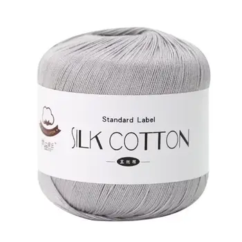 Lace Yarn 50g/PC Silk Lace Cotton Soft DIY Cotton Milk Yarn Crochet Knitting