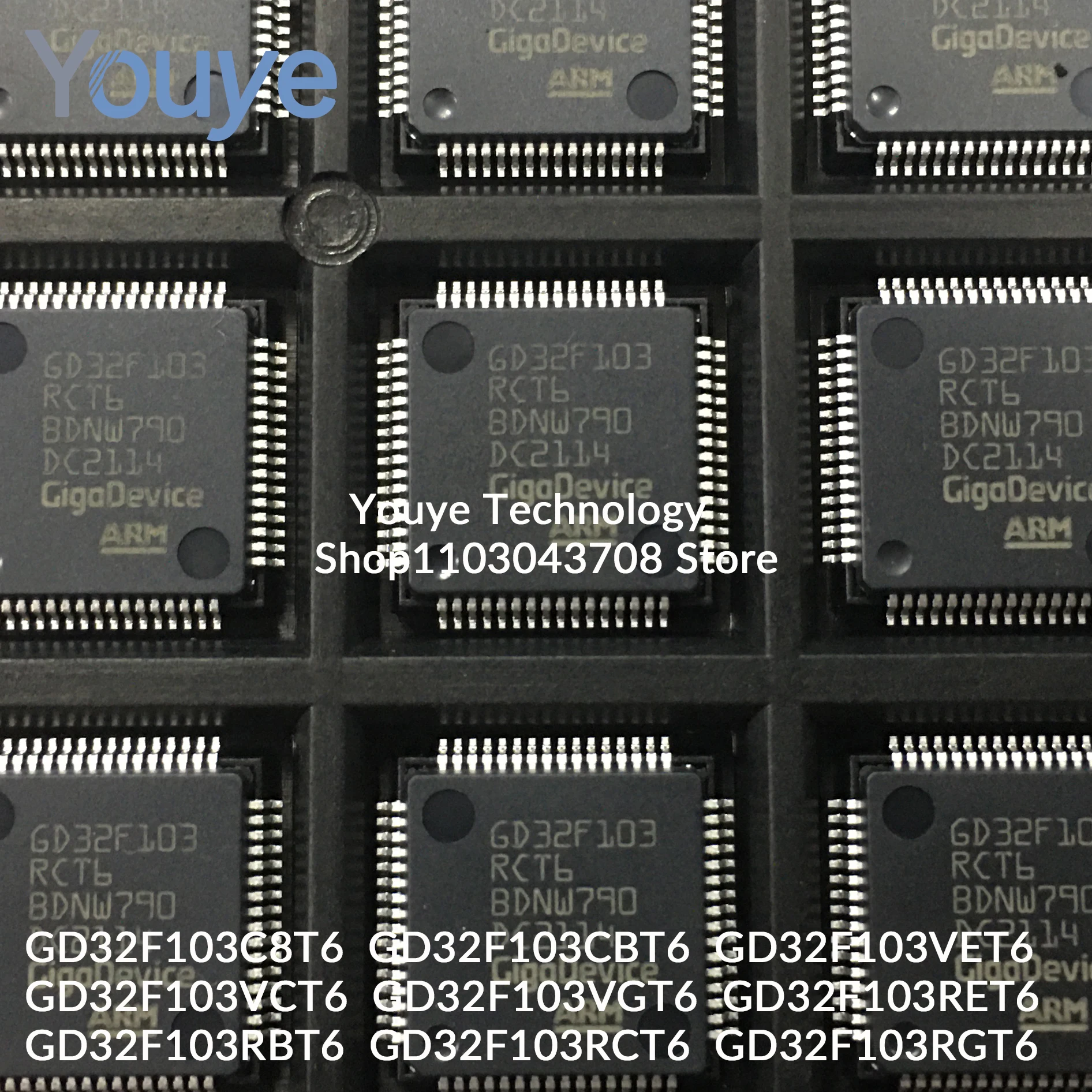 (1 PCS)New GD32F103C8T6 GD32F103CBT6 GD32F103VET6 GD32F103VCT6 GD32F103VGT6 GD32F103RBT6 GD32F103RCT6 GD32F103RET6 GD32F103RGT6
