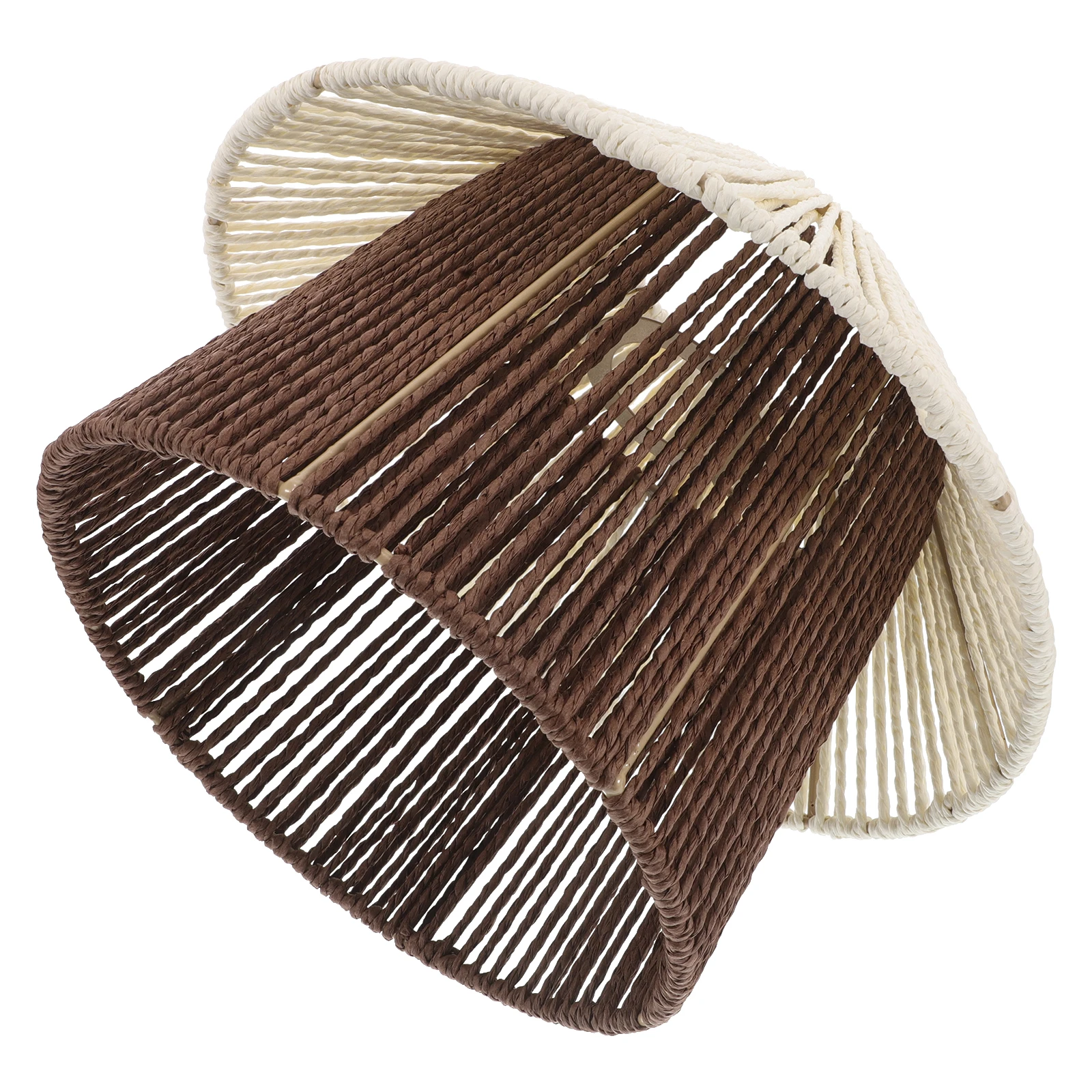 

Faux Rattan Woven Lampshade Shade Pendant Ceiling Decorative Cover For Floor Lamps Boho Farmhouse Modern Bright