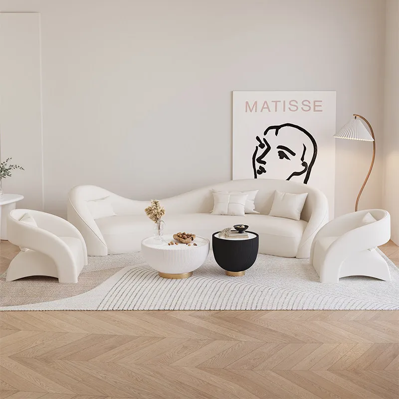 Customized light luxury cat scratching sofa clothing store rest area home homestay sofa set