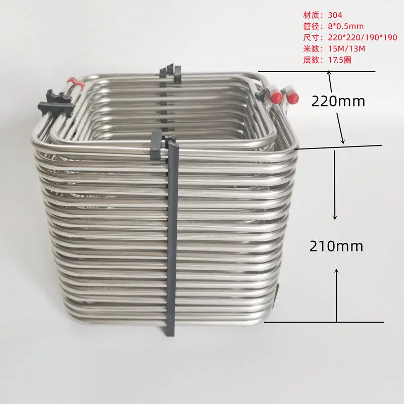 304 material 8mm pipe stainless steel wine pipe 2-way cooling wine pipe for beer incubator - view 2