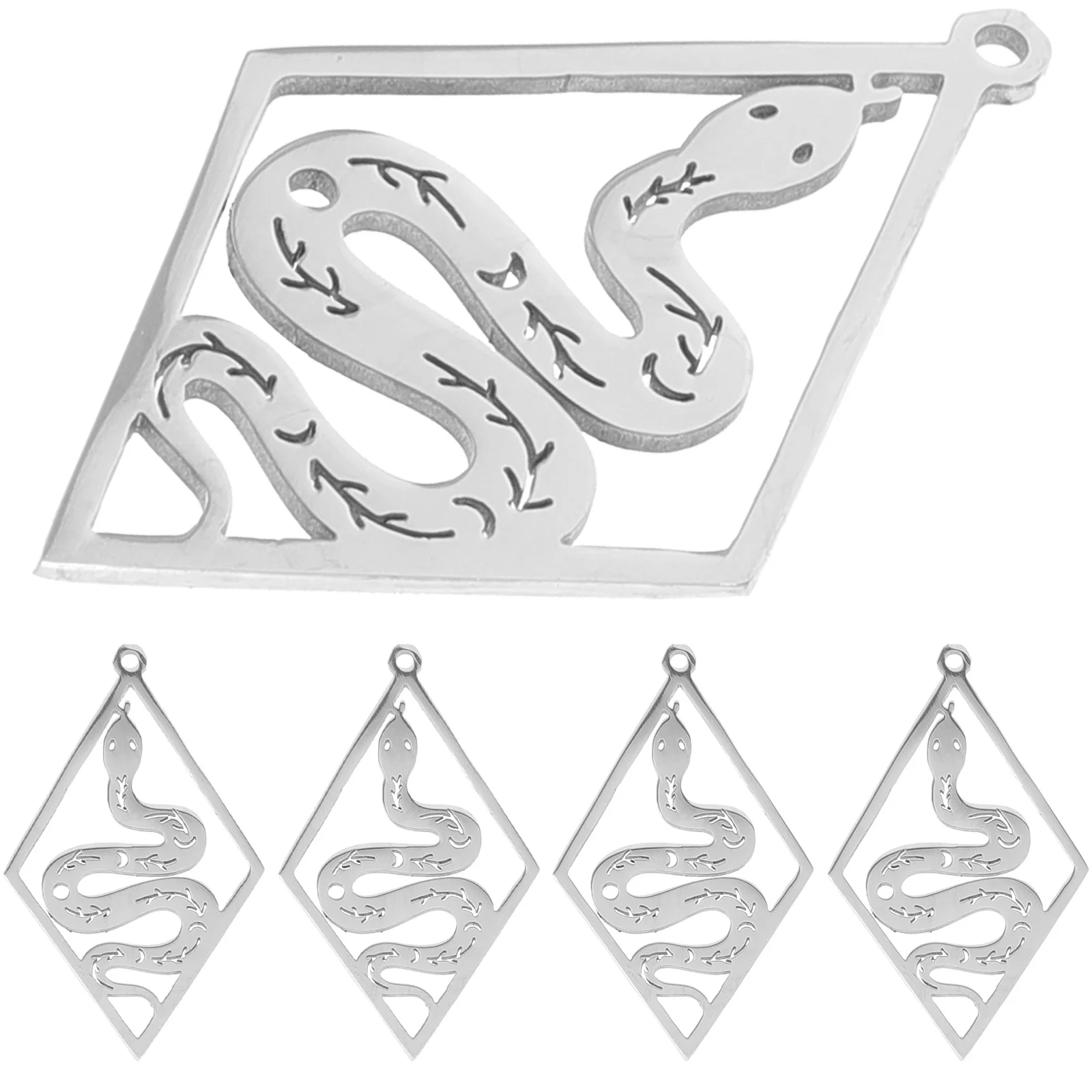

5Pcs Snake Totem Earring Charms Hanging Pendant DIY Jewelry Making Supplies Craft Accessories Gift DIY Charm Earring Charms