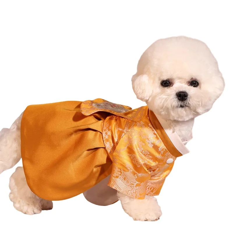 

Korean Style Dog Clothes Pomeranian Maltese Poodle Bichon Frise Schnauzer Dog Dress Pet Clothing Puppy Costume Apparel