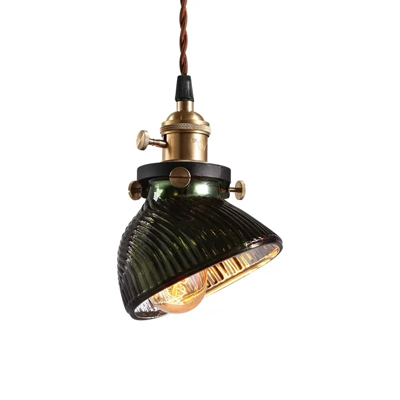 

America Country Vintage Pendant Light With Glass Lampshade In Loft Industrial Pendant Lamp Handlamp Suspenison Luminaire