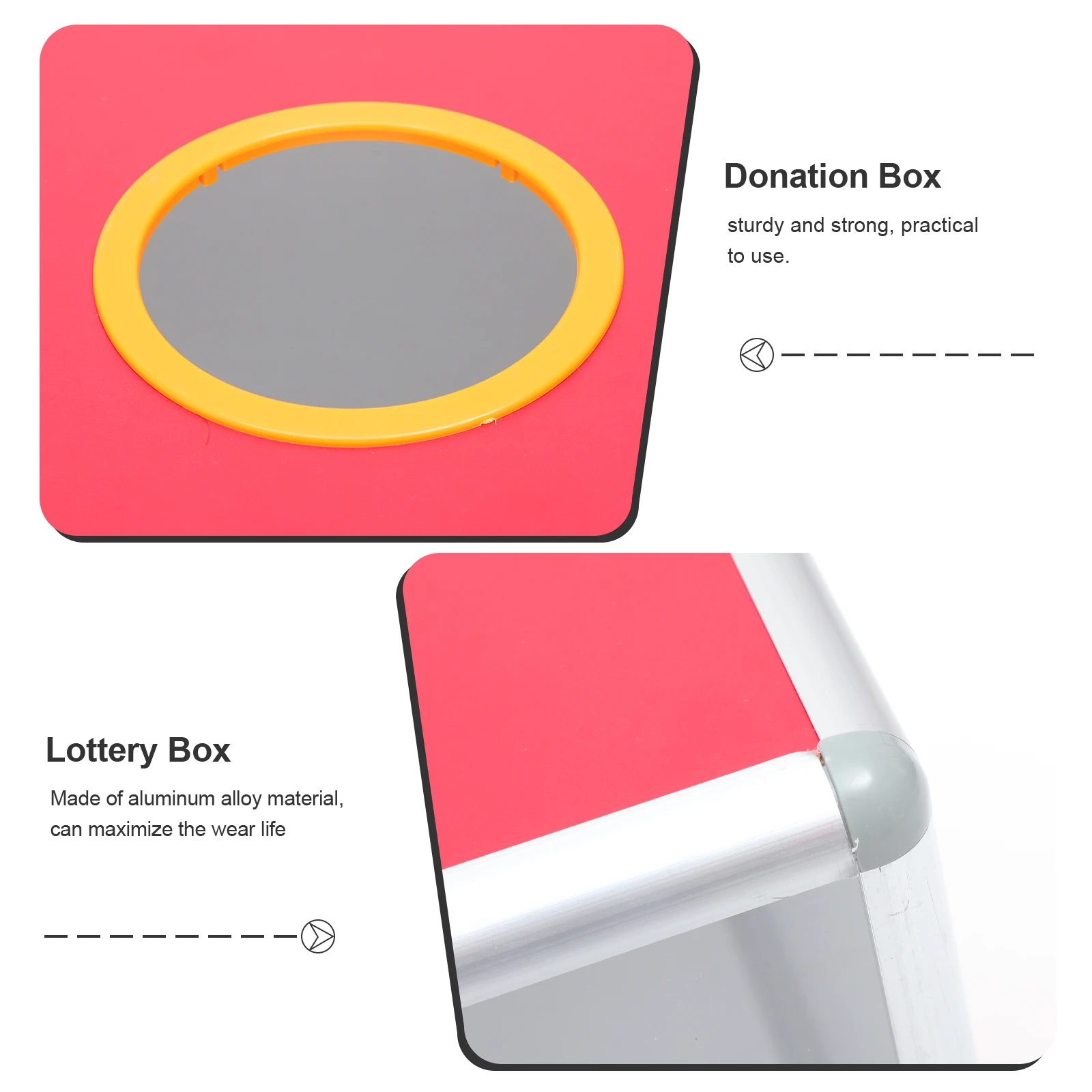 

Raffle Prize Box Key Organizer Lottery Boxes with Slot Voting Decorations Donation Bucket for Money Jar