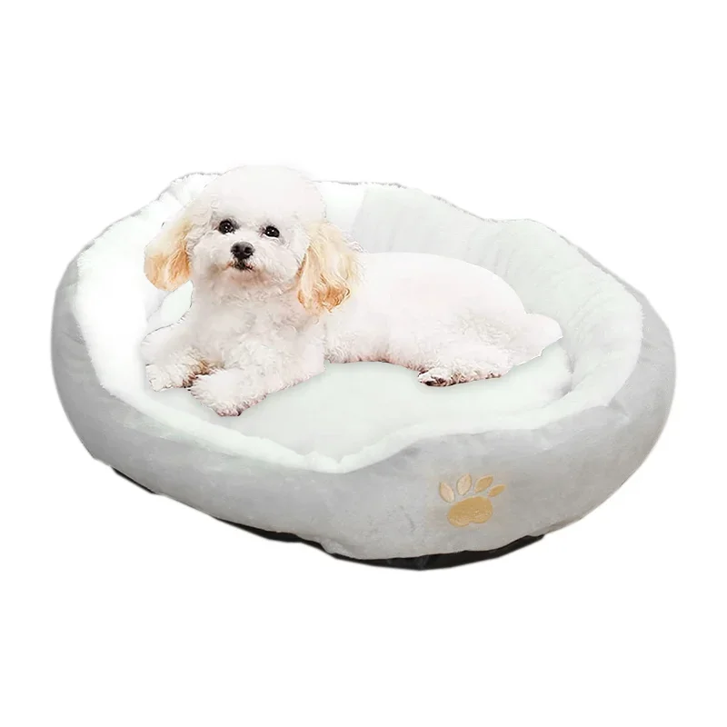 

Small & Medium Dog Bed Christmas Lambswool Kennel Teddy Bichon Bed Pets Dogs Mat Supplies Super Soft Puppy Dog Bed Plush Cat Mat