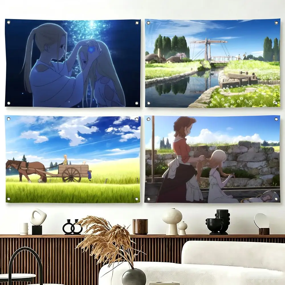 Anime M-Maquia When the Promised Flower Blooms Flags  For Living Room Home Dorm Decor Wall Outdoor Camping Party Banner Gifts